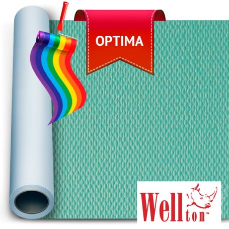 Стеклообои Wellton Optima Рогожка средняя WO1150, 1*25 м