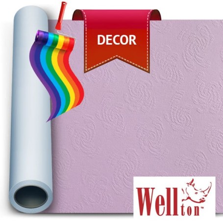 Стеклообои Wellton Decor Розы WD810, 1*12,5 м