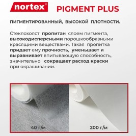 Стеклохолст Nortex пигментированный 200г/м² RNP 200, 1*25м
