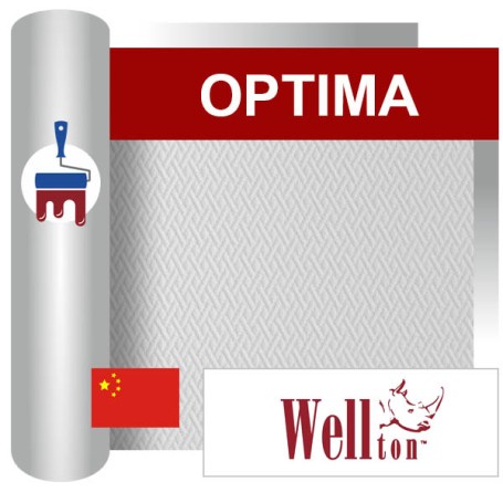 Стеклообои Wellton Optima Жаккард WO230, 1*25м