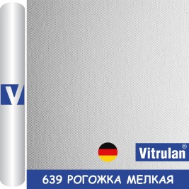 Стеклообои Vitrulan Aqua plus Pigment 639 Рогожка мелкая 1*50 м