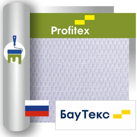 Стеклообои Profitex P100 Рогожка потолочная 25м