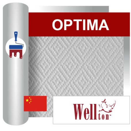 Стеклообои Wellton Optima Ромб WO430, 1*25м