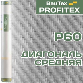 Стеклообои Диагональ средняя P60 Profitex 1*25м