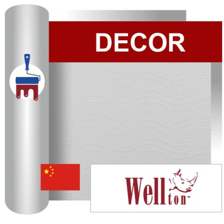 Стеклообои Wellton Decor Волна WD730, 1*12,5м