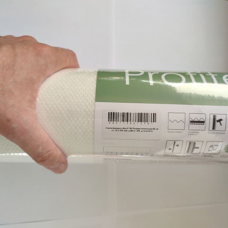 Влагостойкие стеклообои BauTex P100 Рогожка потолочная