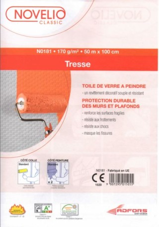 Стеклообои Novelio N0181 Крупная рогожка 1*50м