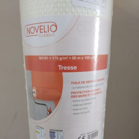 Стеклообои Novelio N0181 Крупная рогожка 1*50м