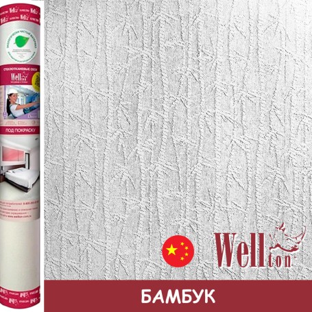 Стеклообои Wellton Decor WD800 Бамбук 1×12,5 м