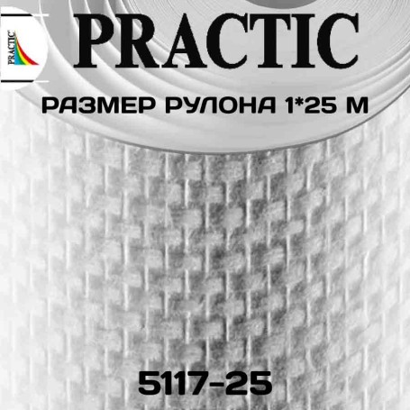 Стеклообои Практик 5117-25, размер 1х25 м